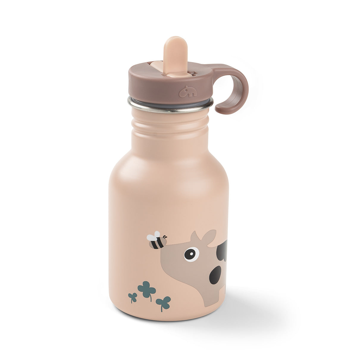 Edelstahl Flasche Tiny farm Rosa 350 ml
