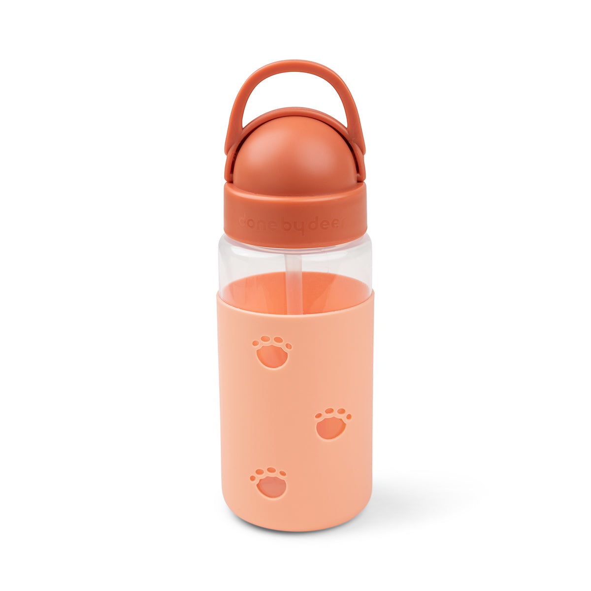 Easy-grip Trinkflasche mit Strohhalm Elphee Papaya350 ml