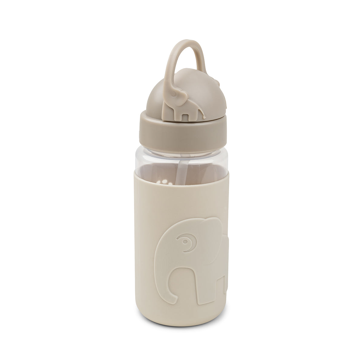 Easy-grip Trinkflasche mit Strohhalm Elphee Sand350 ml