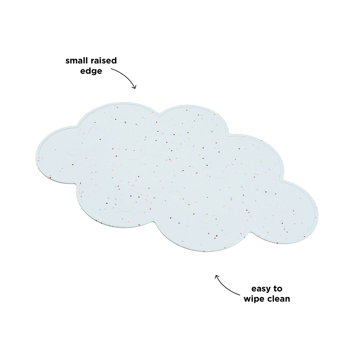 Silikon-Tischset Confetti Blau
