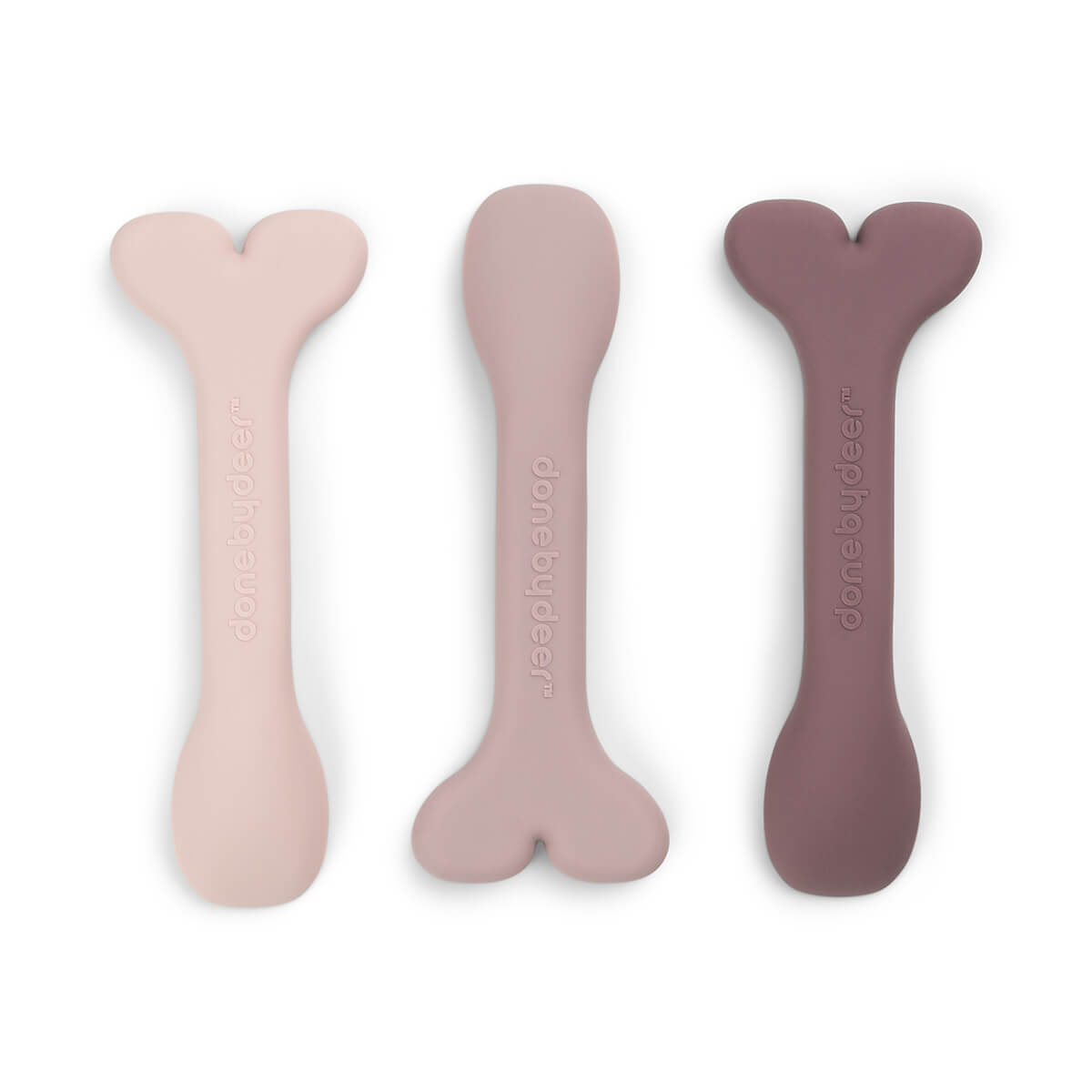 Silikon Babylöffel 3-er Pack Wally Rosa