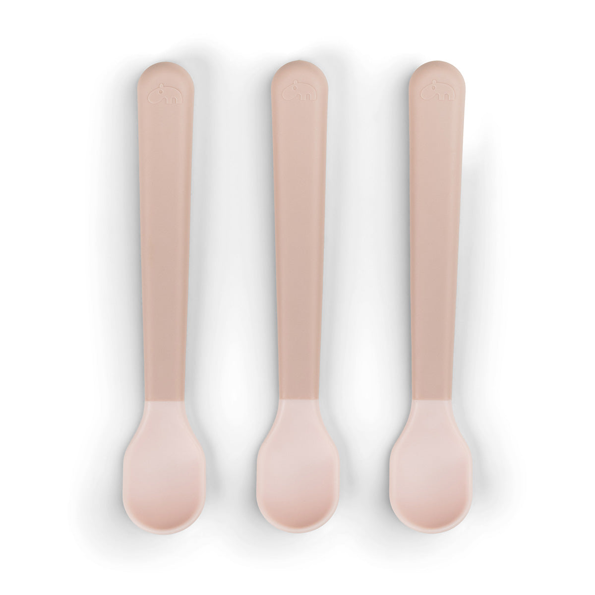 Foodie easy-grip Babylöffel 3-er Pack Rosa