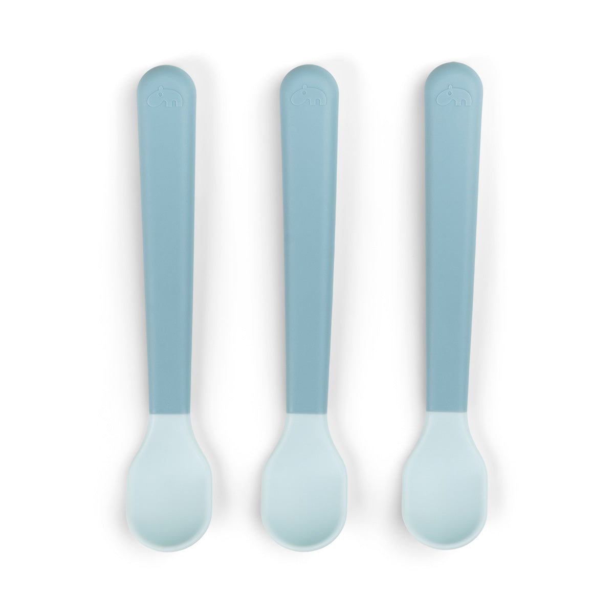 Foodie easy-grip Babylöffel 3-er Pack Blau