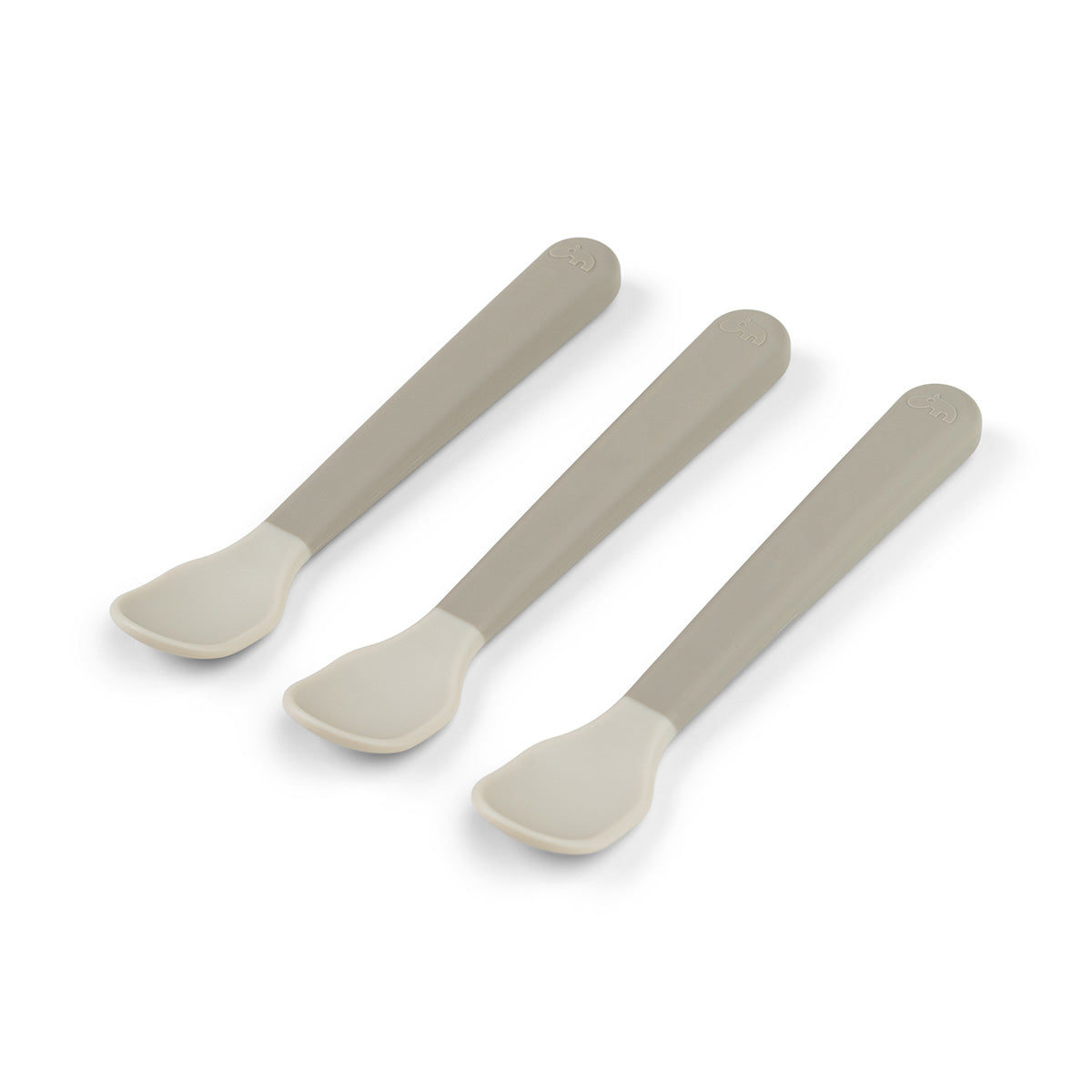 Foodie easy-grip Babylöffel 3-er Pack Sand
