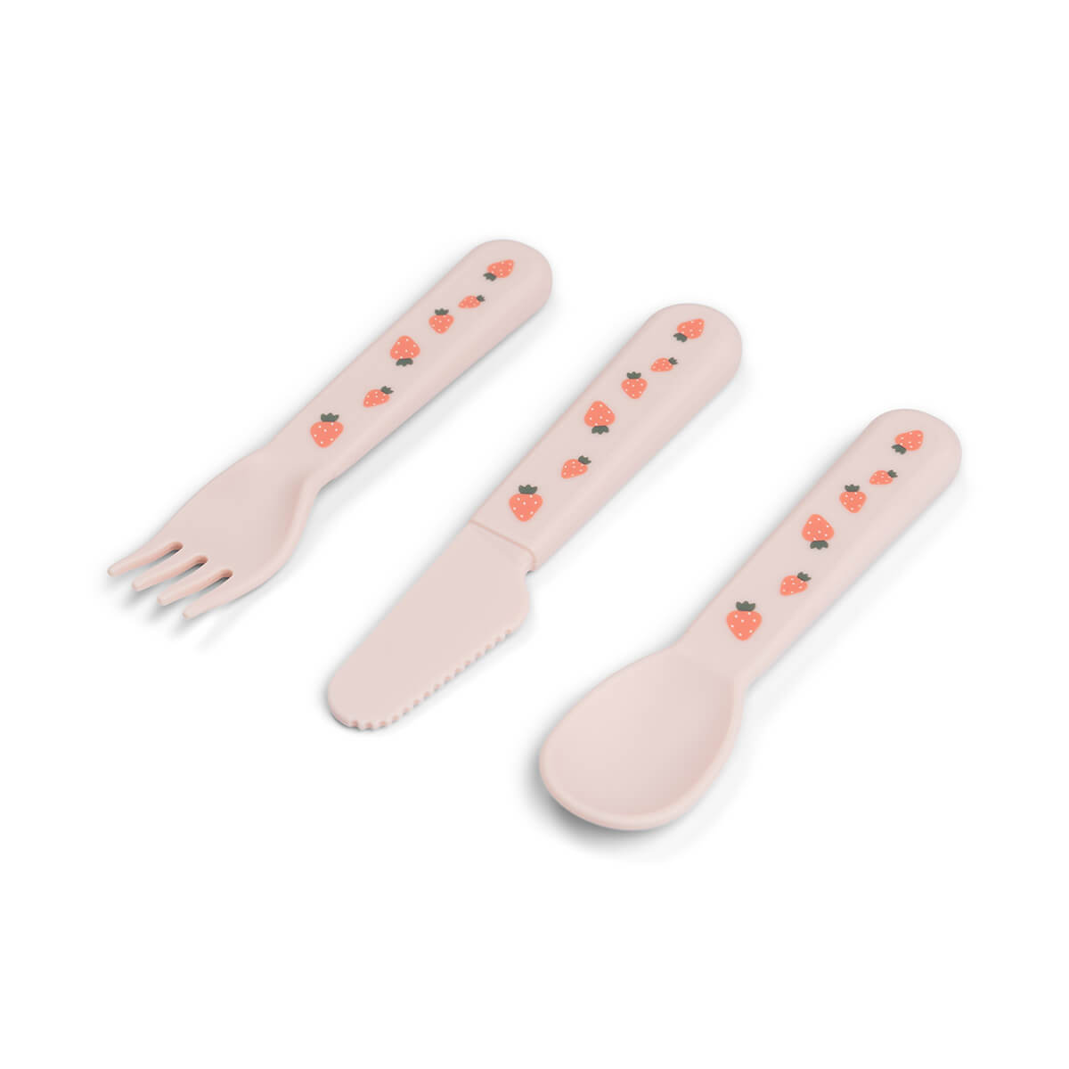 Foodie Kinderbesteck-Set Tiny farm Rosa