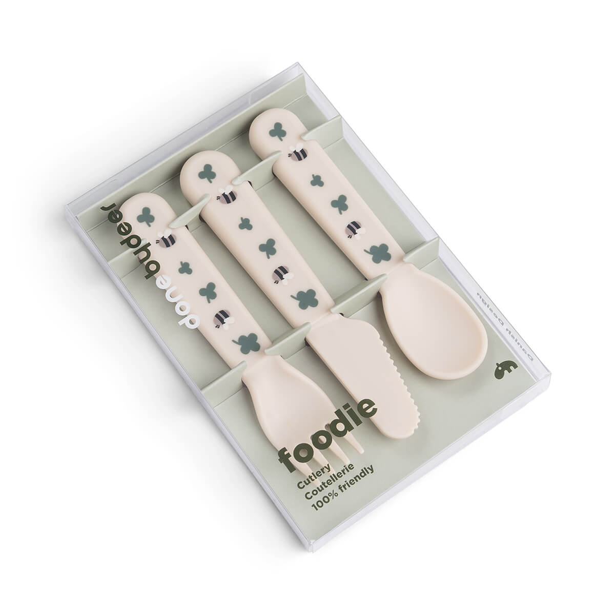 Foodie Kinderbesteck-Set Tiny farm Sand