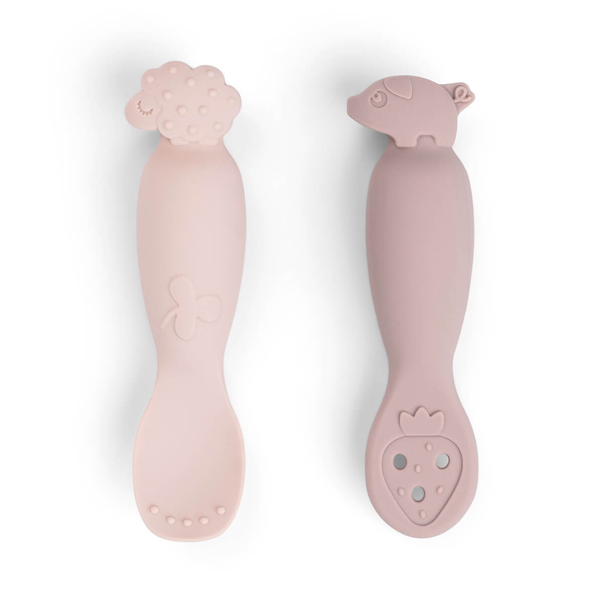 Babylöffel-Set Tiny farm Rosa
