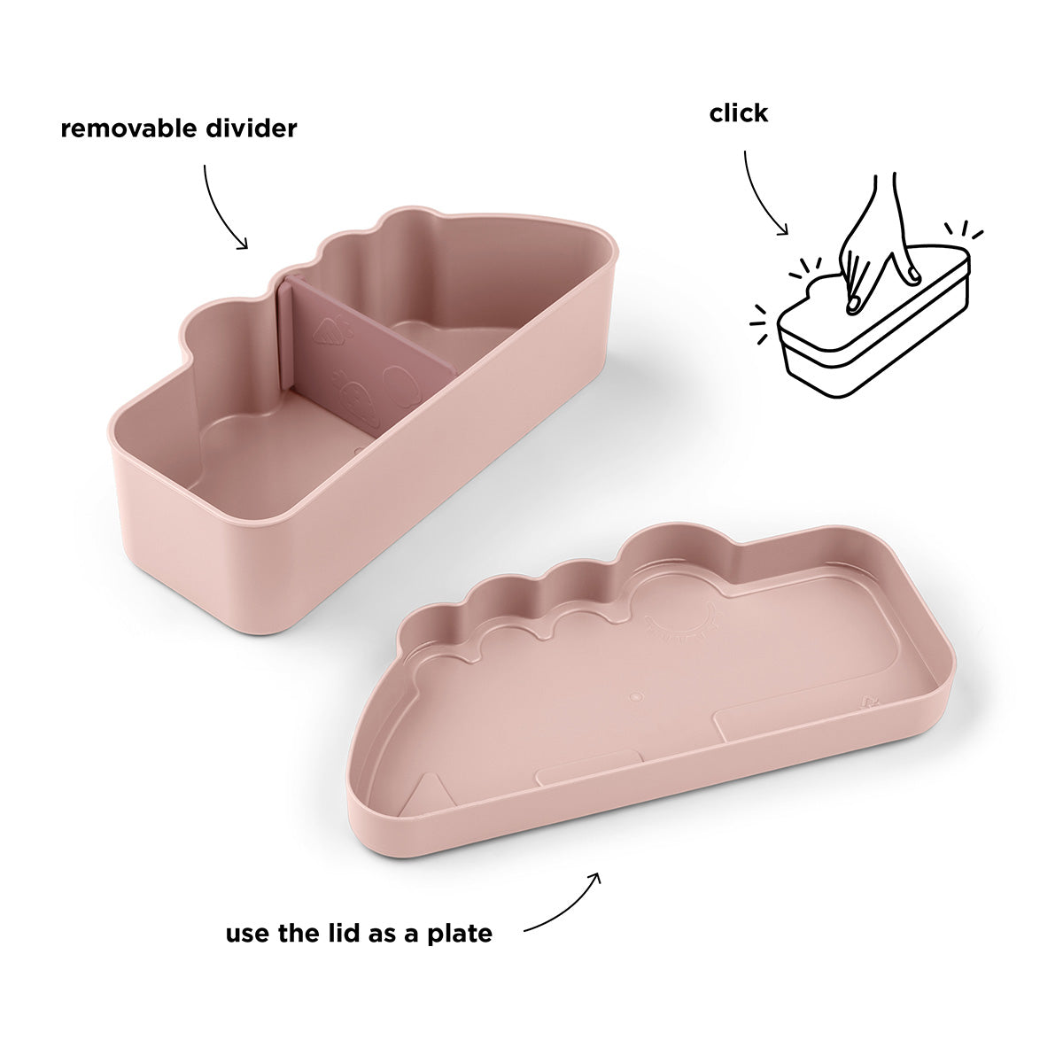 Kiddish Frühstücksbox Croco Rosa