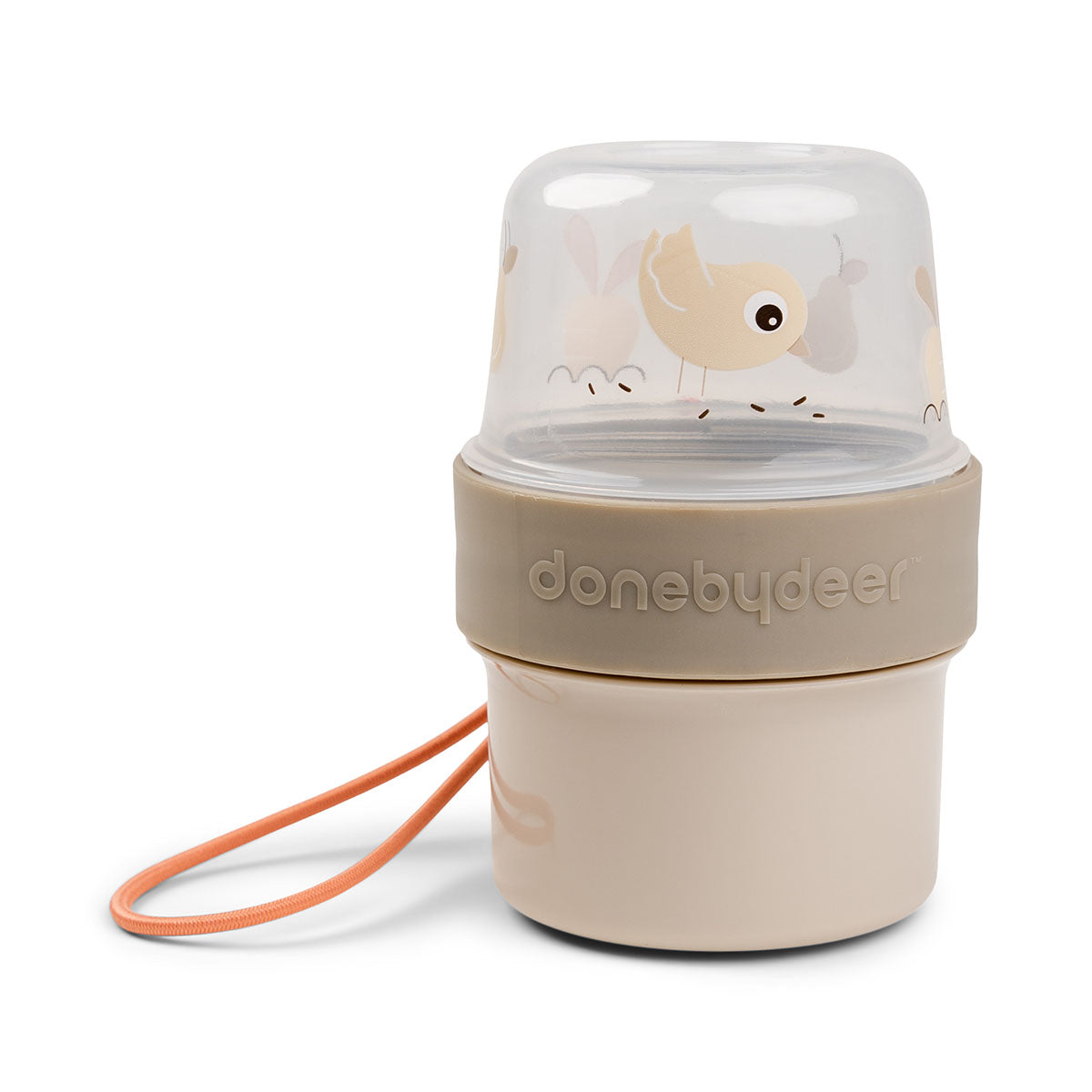 To go 2-way Snack-Behälter S Birdee Sand