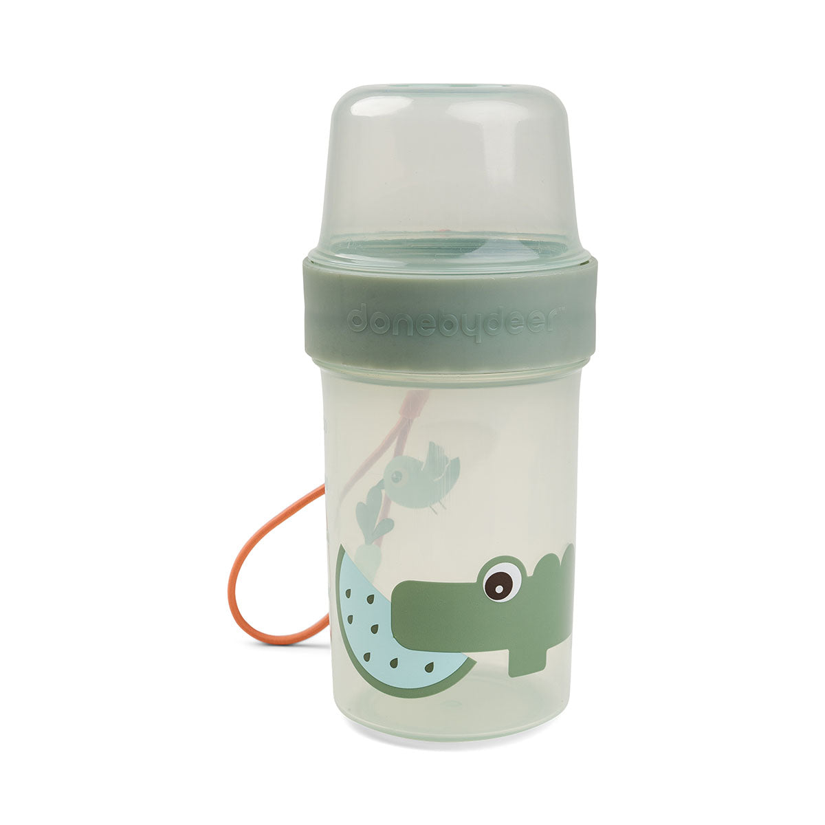 To go 2-way Snack-Behälter L Croco Grün