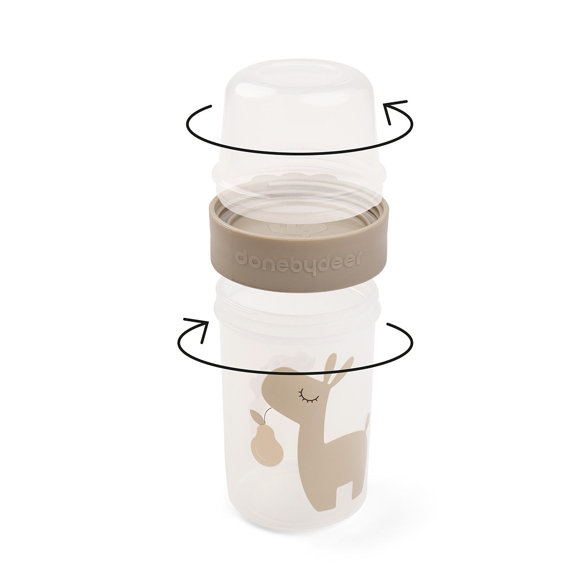 To go 2-way Snack-Behälter L Lalee Sand