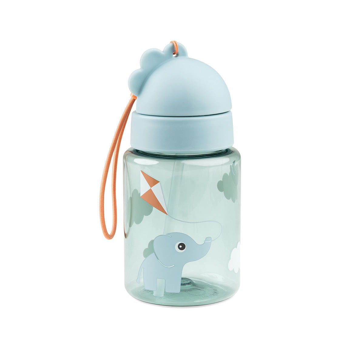 Lunch & Snackbox mit Strohhalmflasche Playground Blau