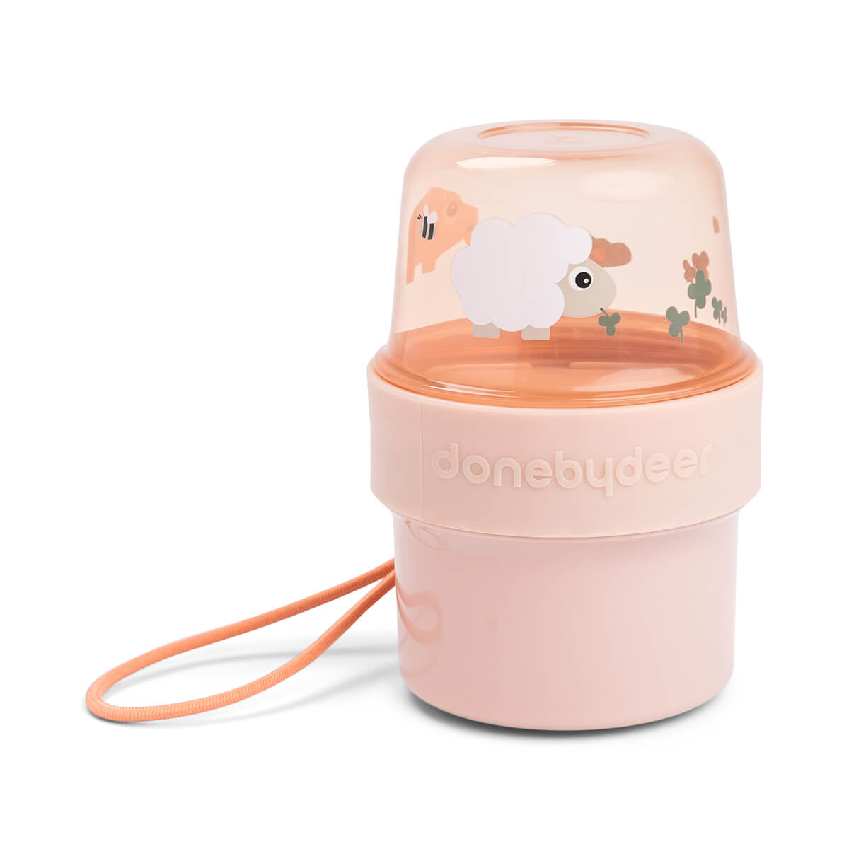 To go 2-way Snack-Behälter S Tiny farm Rosa