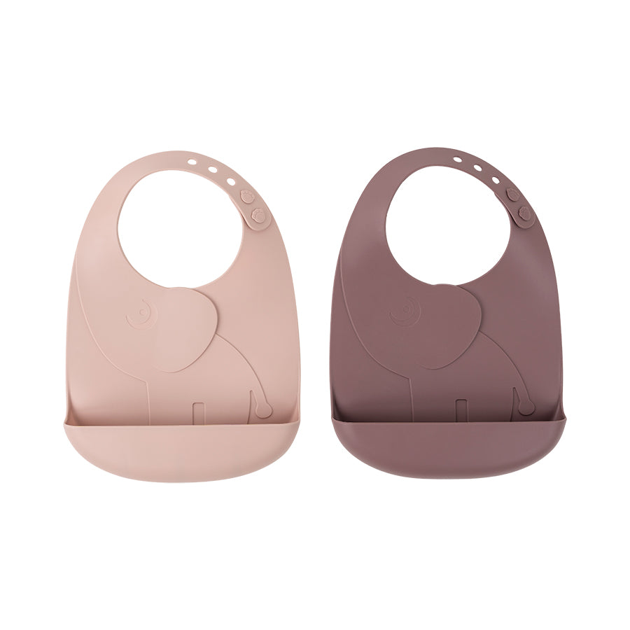 Peekaboo lätzchen 2-er Pack Elphee Rosa