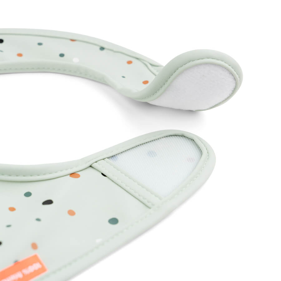 Lätzchen mit Klettverschluss 2-er Pack Croco Grün