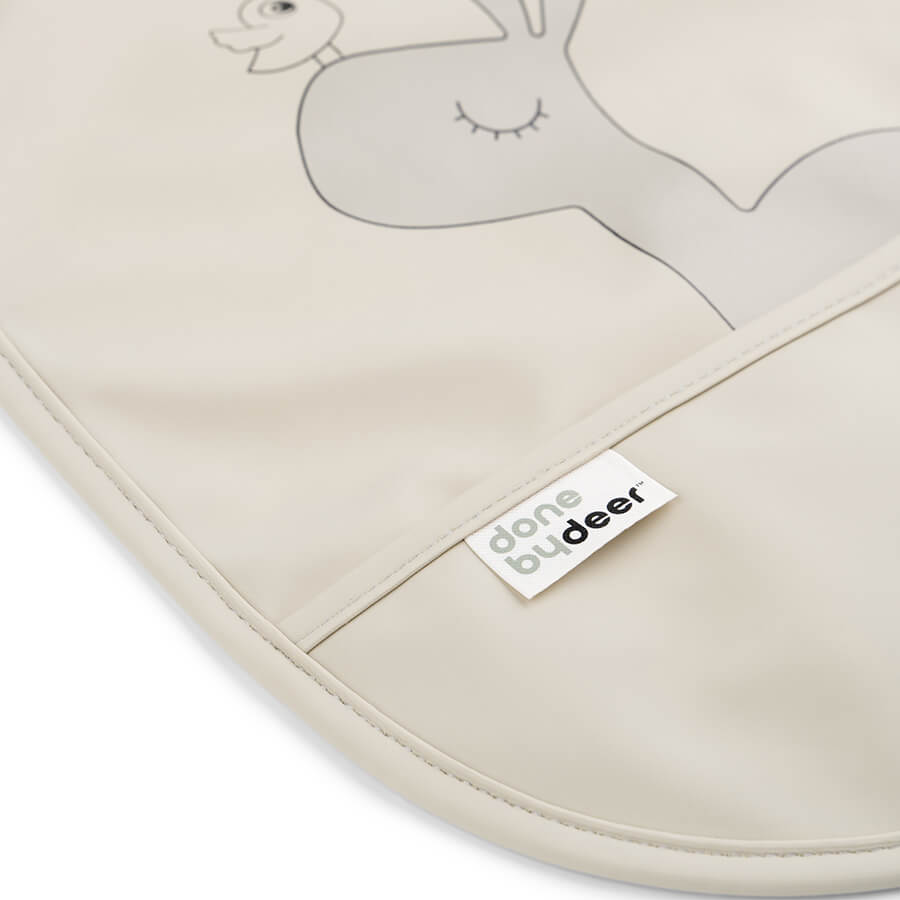 Lätzchen mit Klettverschluss 2-er Pack Lalee Sand