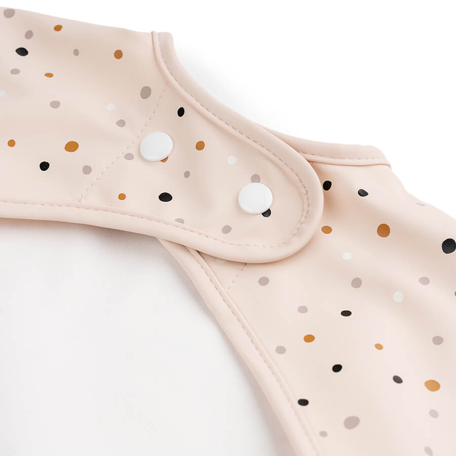 Ärmeltaschen-Lätzchen Happy dots Rosa