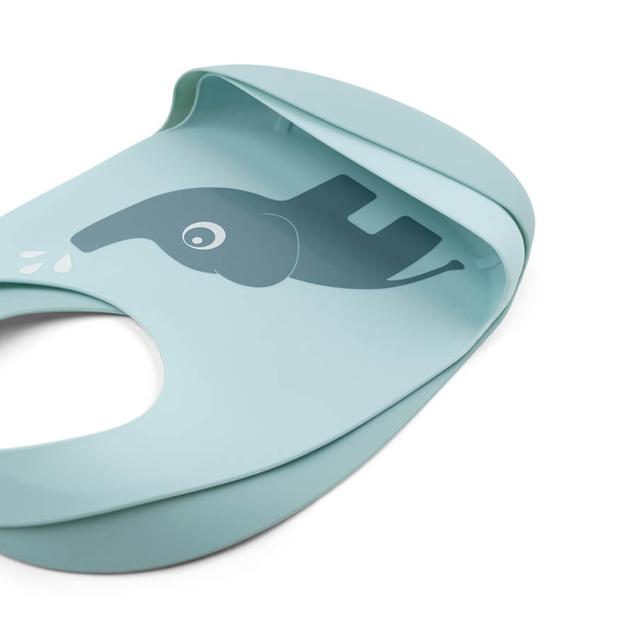Silikon Lätzchen 2-er Pack Elphee Blau