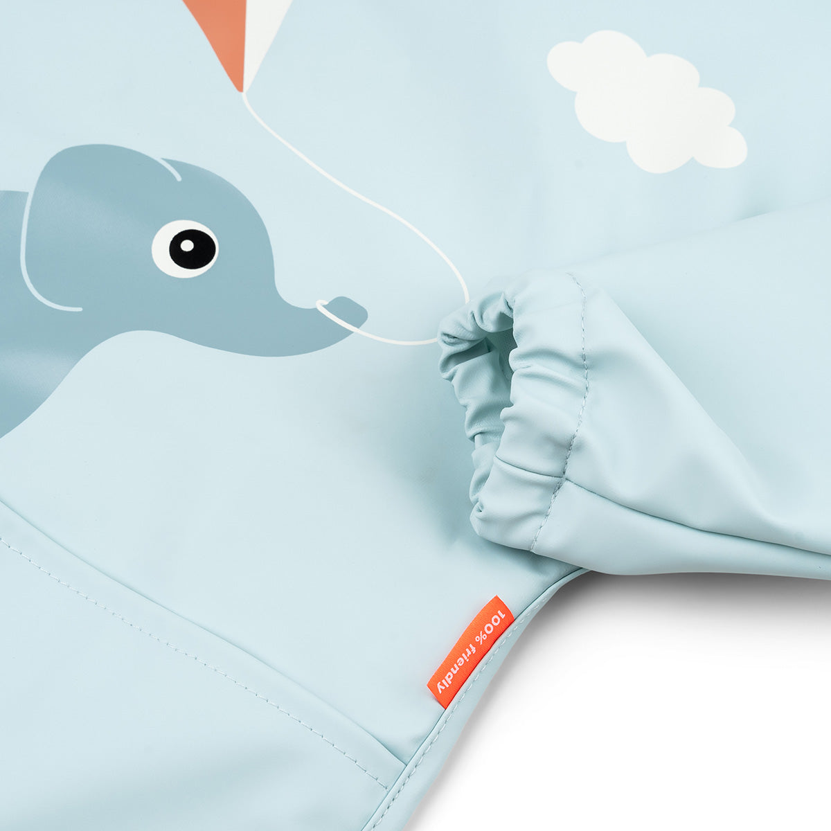 Ärmeltaschen-Lätzchen Playground Blau