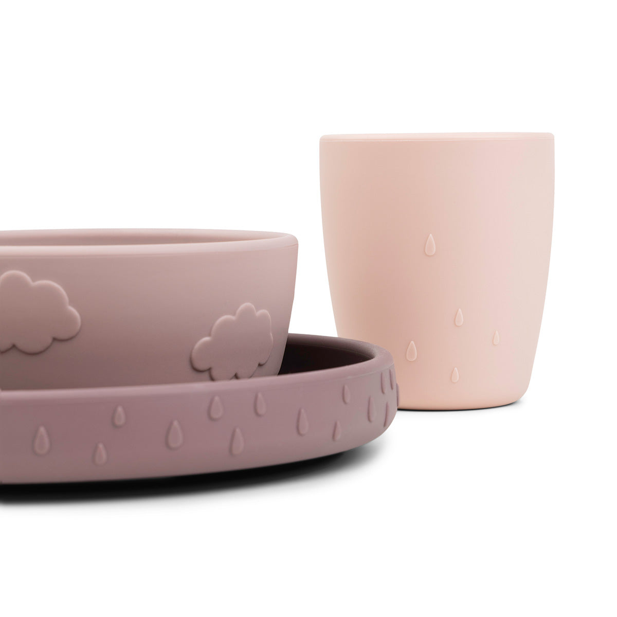 Stick&Stay Geschirr-Set Deer friends Rosa