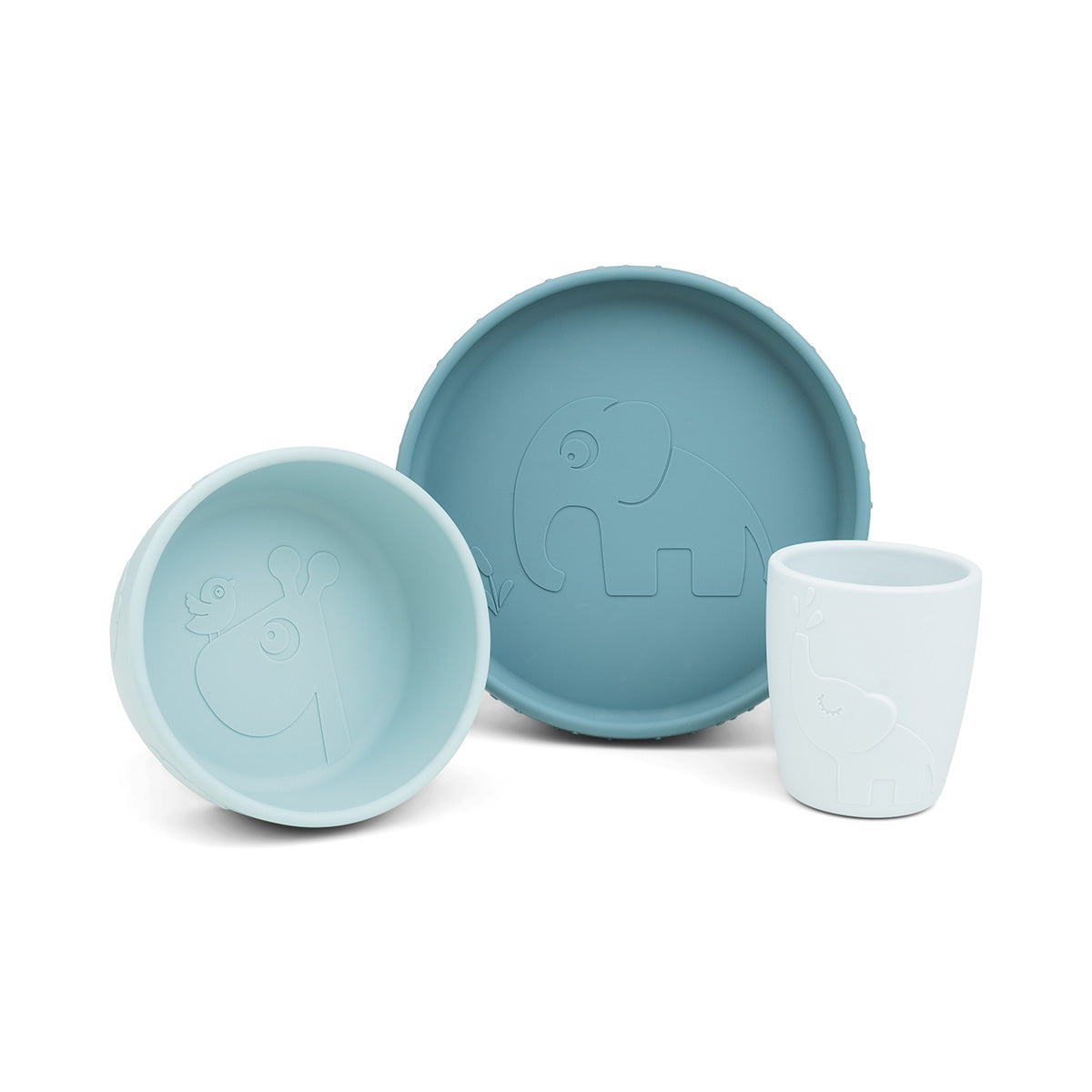 Stick&Stay Geschirr-Set Deer friends Blau