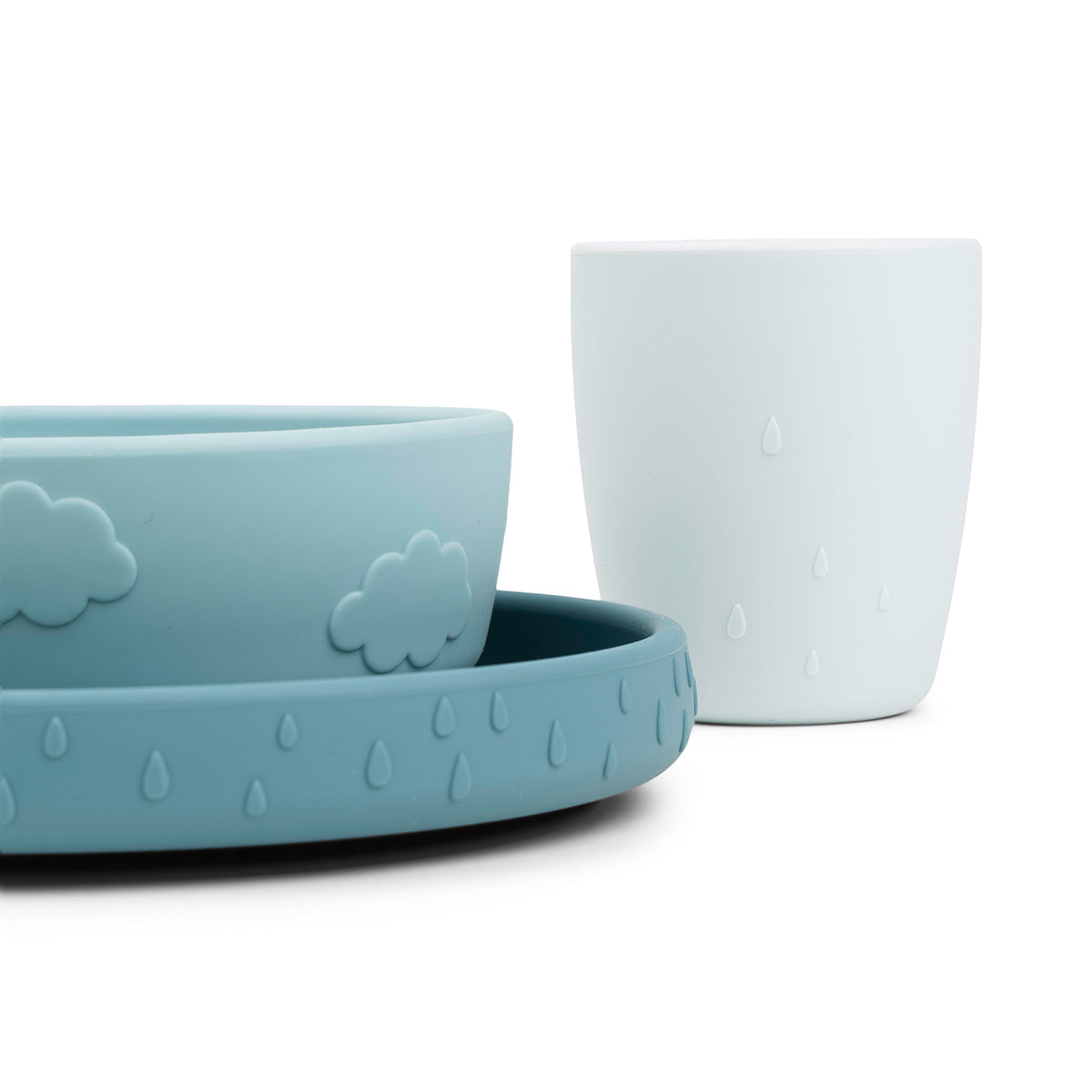 Stick&Stay Geschirr-Set Deer friends Blau