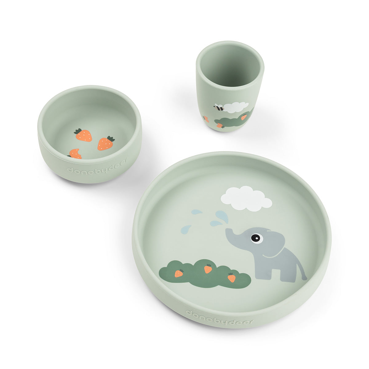 Stick&Stay Dinnerset Elphee Grün