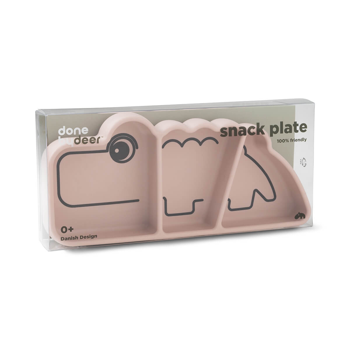 Silikon Stick&Stay Teller Croco Rosa