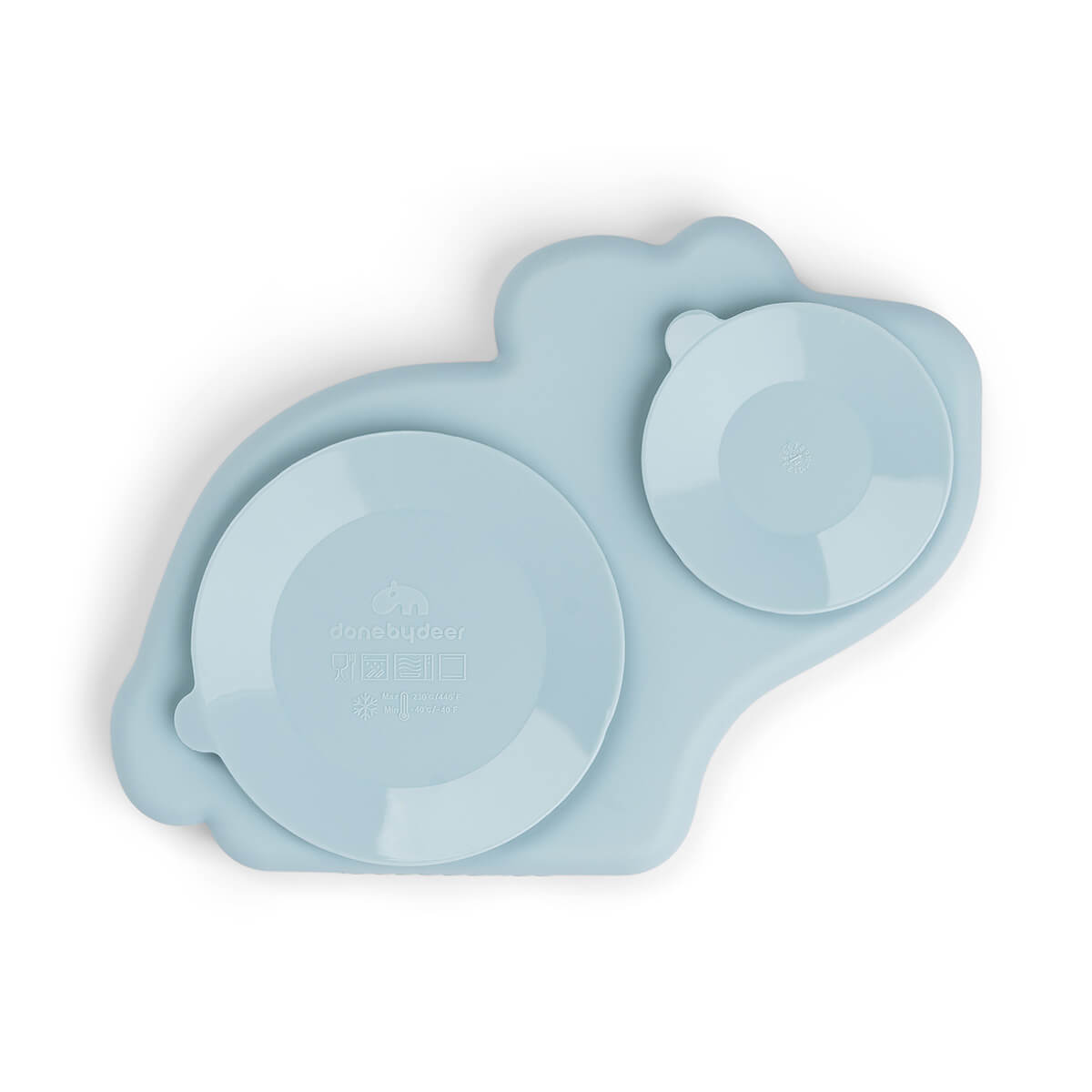 Silikon Stick&Stay Teller Dotti Blau