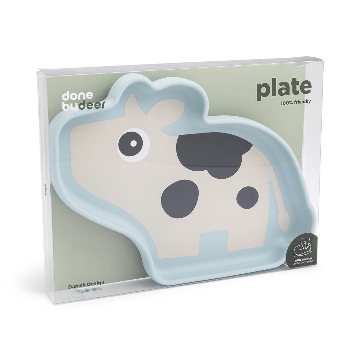 Silikon Stick&Stay Teller Dotti Blau