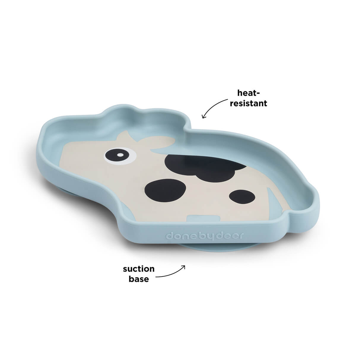 Silikon Stick&Stay Teller Dotti Blau
