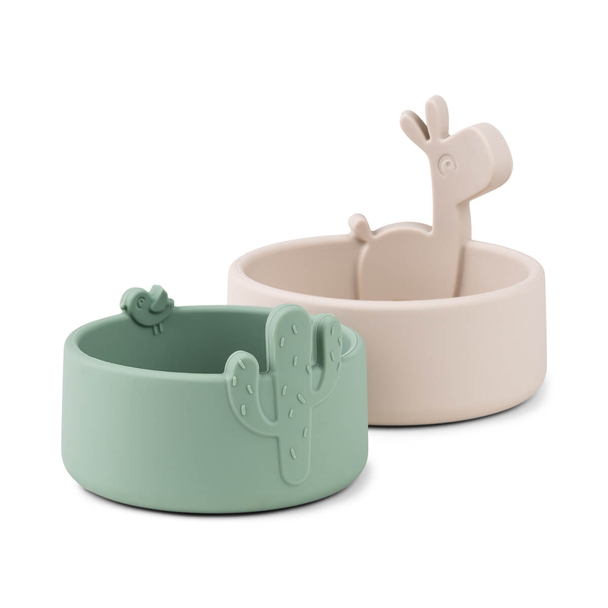 Silikon Schüssel-Set 2-er Pack Lalee Sand/Grün