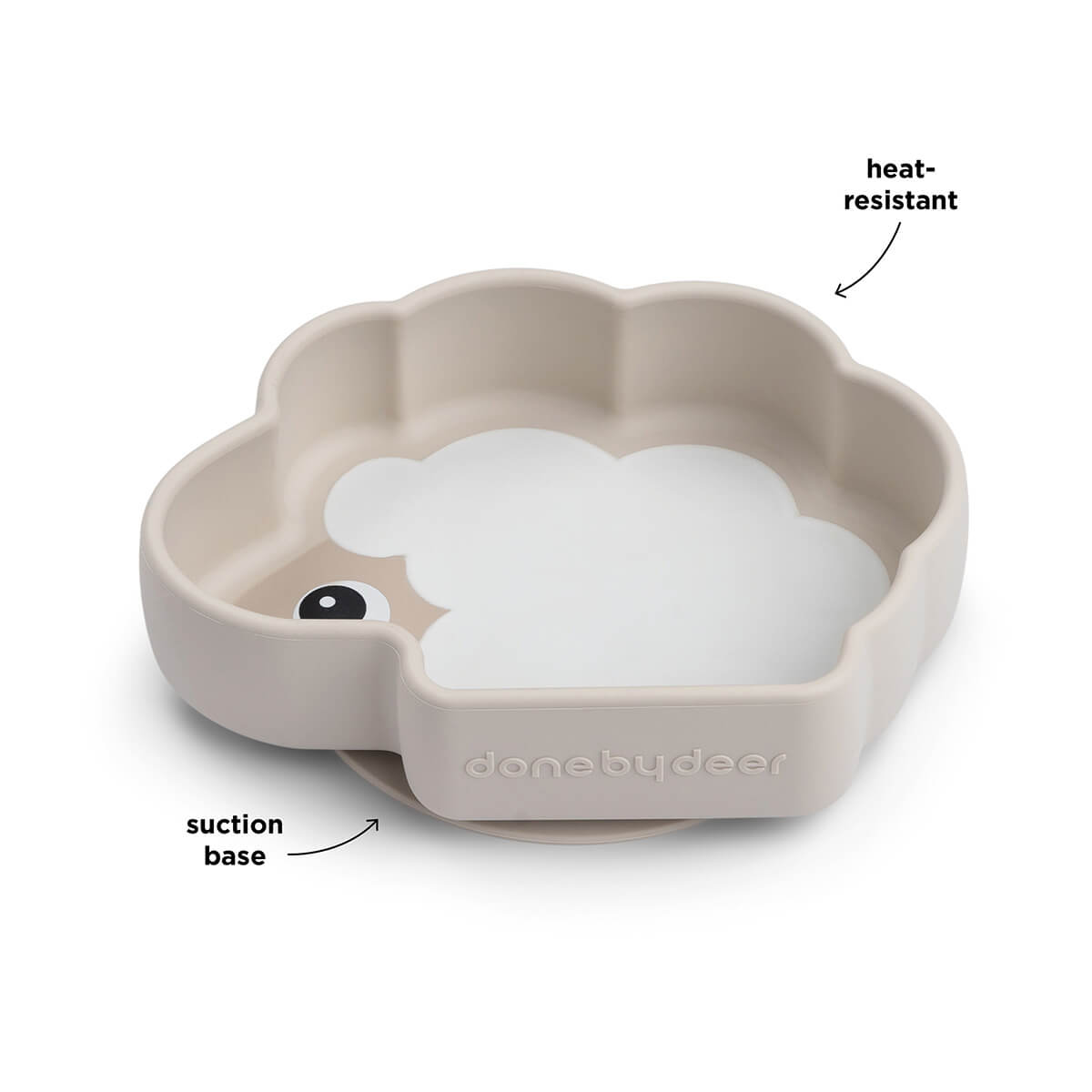 Silikon Stick&Stay Schüssel Sheepy Sand