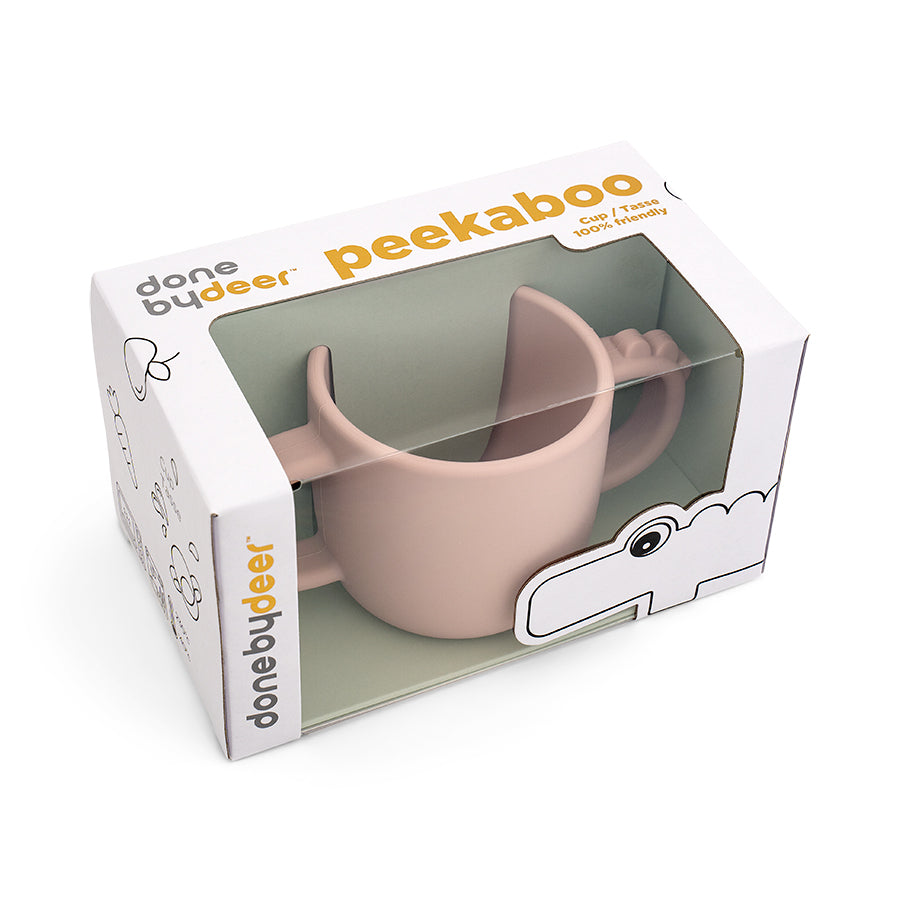 Peekaboo 2-Griff Becher Croco Rosa