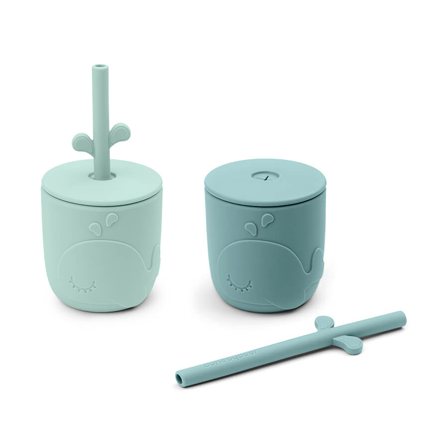 Peekaboo Strohhalmbecher 2er-Pack Wally Blau