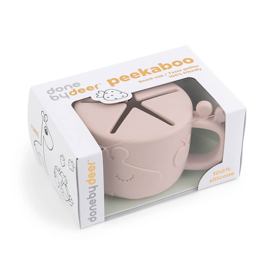 Peekaboo Snackbecher Raffi Rosa