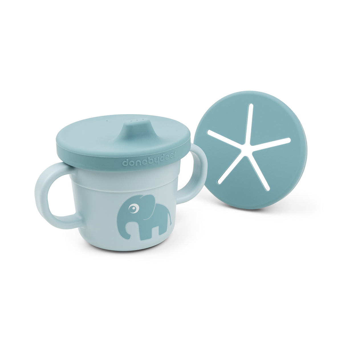 Foodie Snack & Trinkbecher Set Elphee Blau