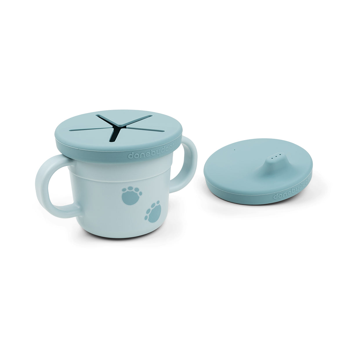 Foodie Snack & Trinkbecher Set Elphee Blau