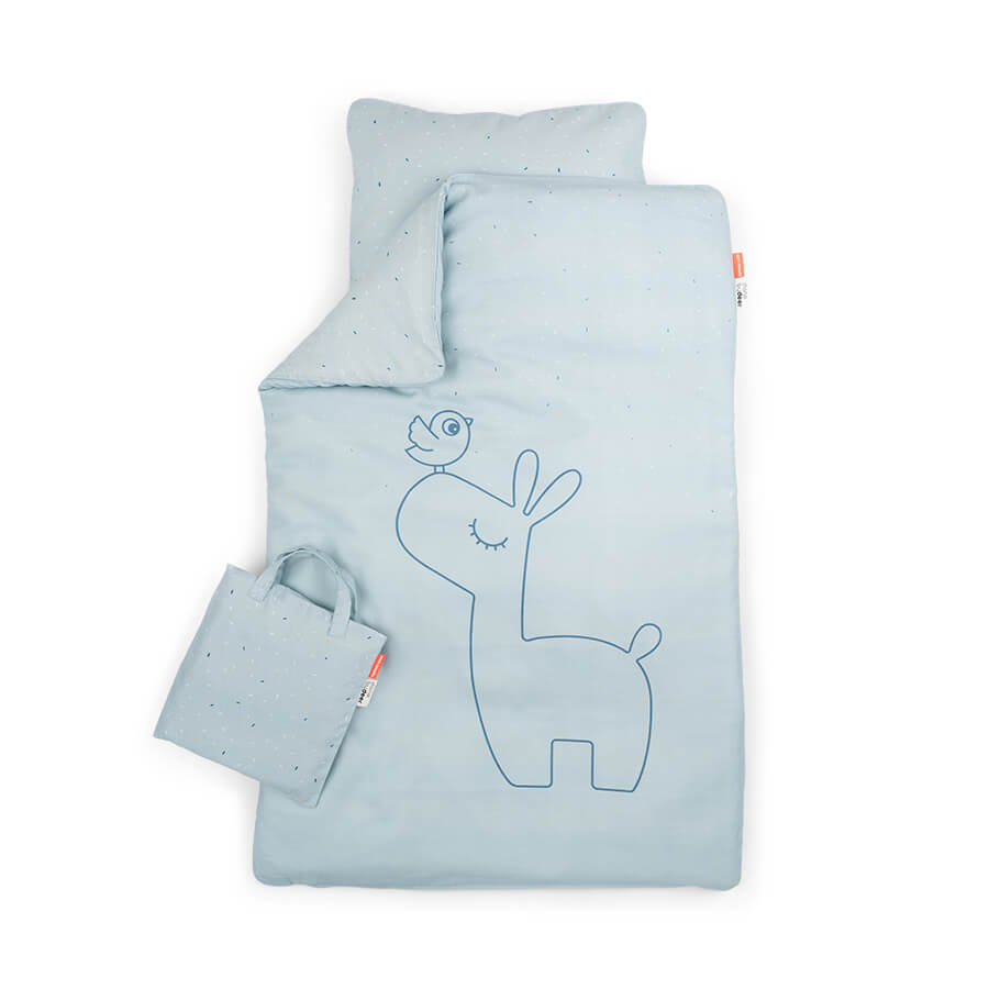 Bettwäsche Junior DK GOTS Lalee Blau