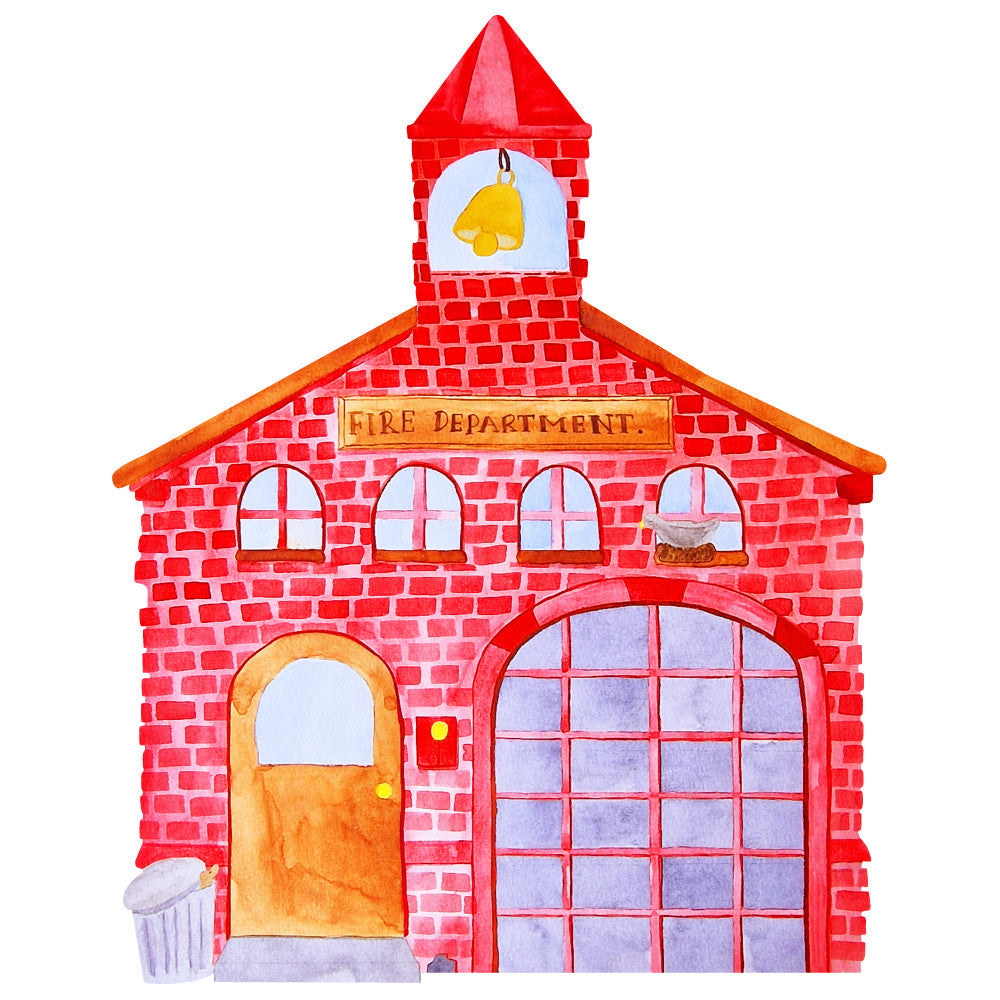 Wandsticker Feuerwehrhaus