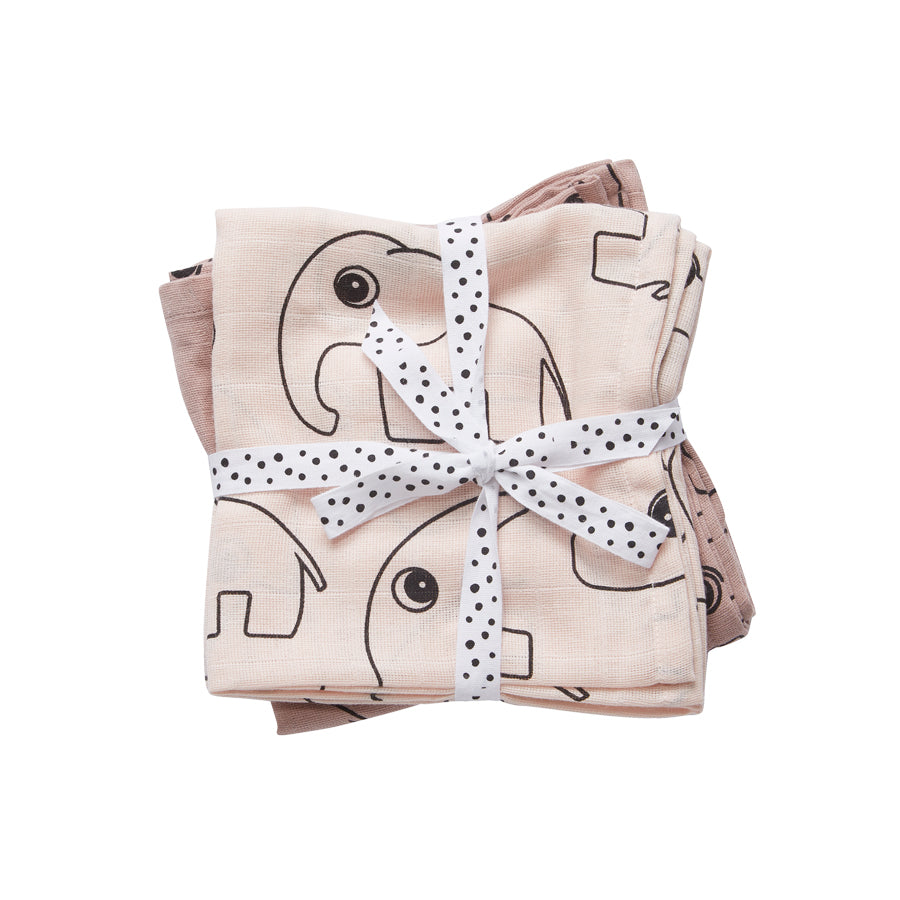 Mullwindel Wrap 2 Stück Contour Rosa