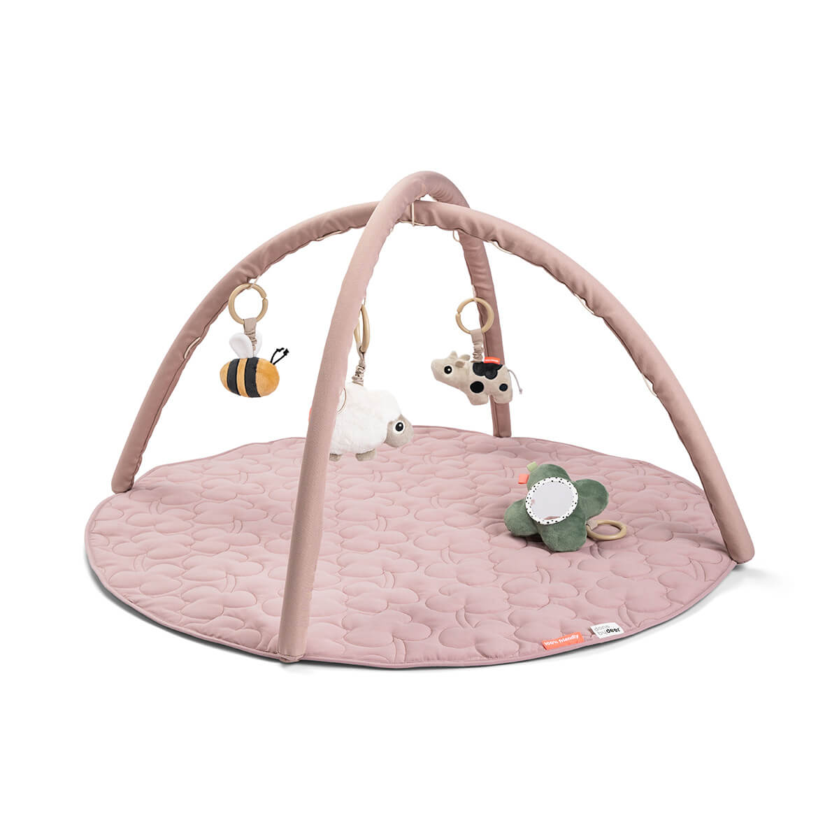 Spielbogen mit Krabbeldecke Tiny farm Rosa