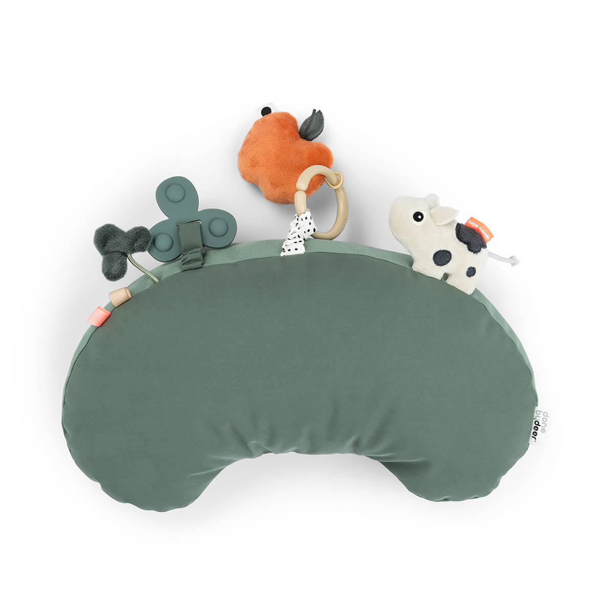 Tummy time Spielkissen Tiny farm Grün