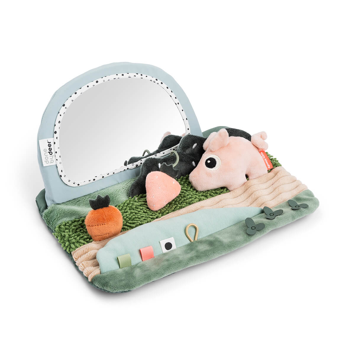 Tummy time Activity Spiegel Tiny farm Farbmix