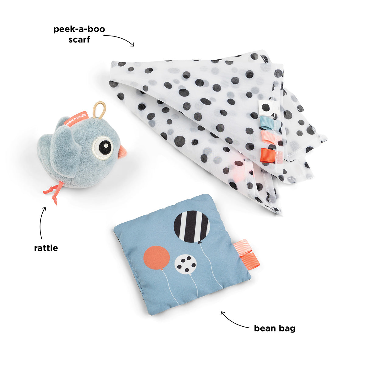 Sensorik-Spielzeugset Birdee Blau
