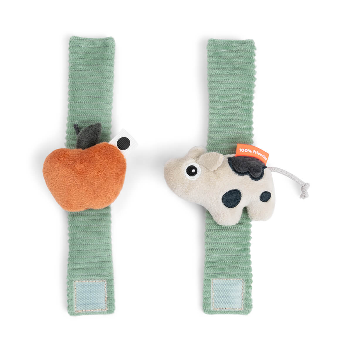 Rasselarmband 2 Stück Dotti Grün
