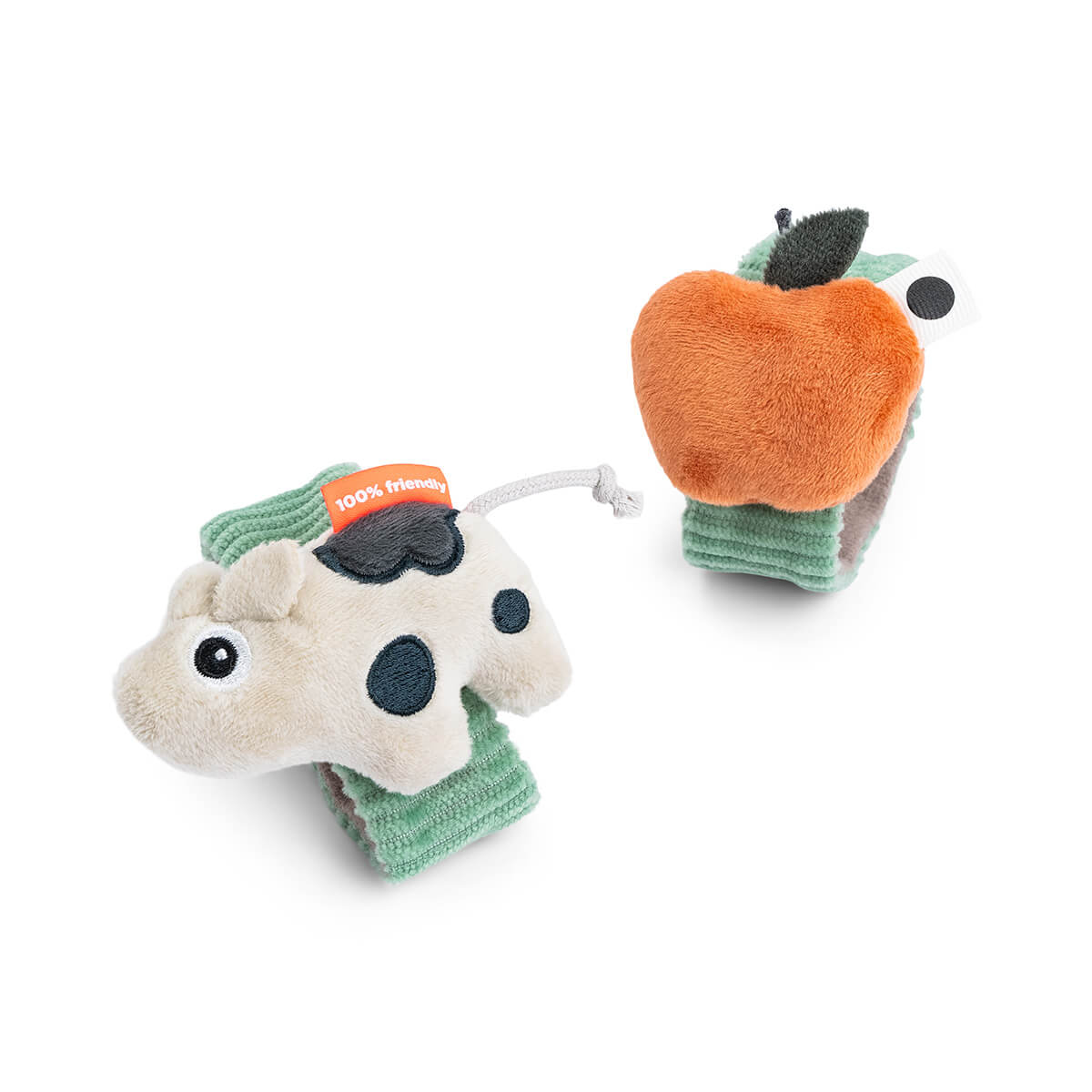 Rasselarmband 2 Stück Dotti Grün