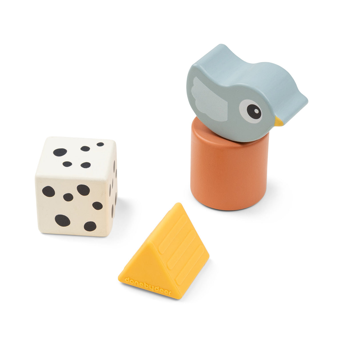 Baustein-Set 4 Stück Birdee Farbmix