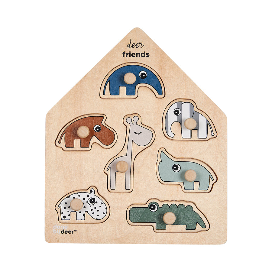 Steckpuzzle Deer friends Farbmix