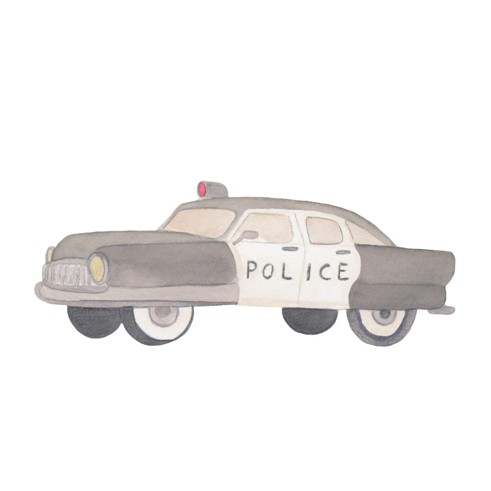 Wandsticker Polizei Auto